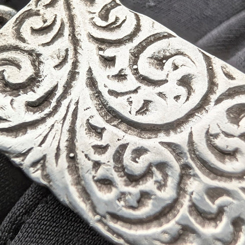 1977年 英国 純銀製 ジュビリーインゴットペンダント計32g 純銀ネックレス付 AJCo